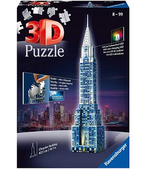 Puzzle 3D Edificio Chrysler - Edición Nocturna - RA12595